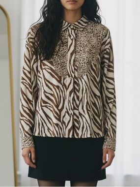 Vintage animal print top